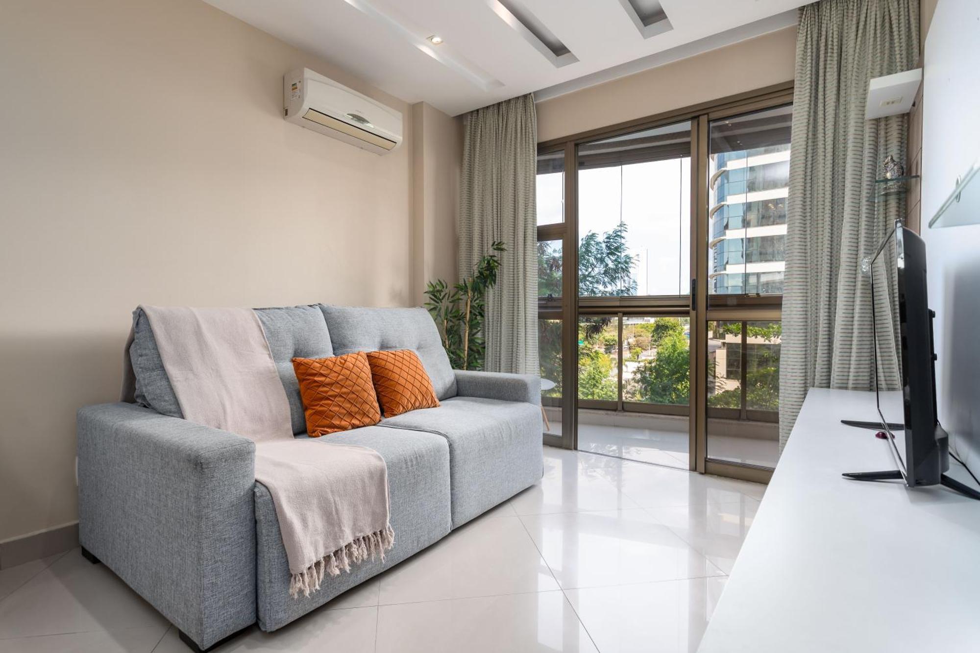 Novidade 2 Quartos Frente Ao Parque Olimpico, Varanda, Piscina, Estacionamento, Sauna, Wi-fi, 6 Pessoas Apartment Rio de Janeiro