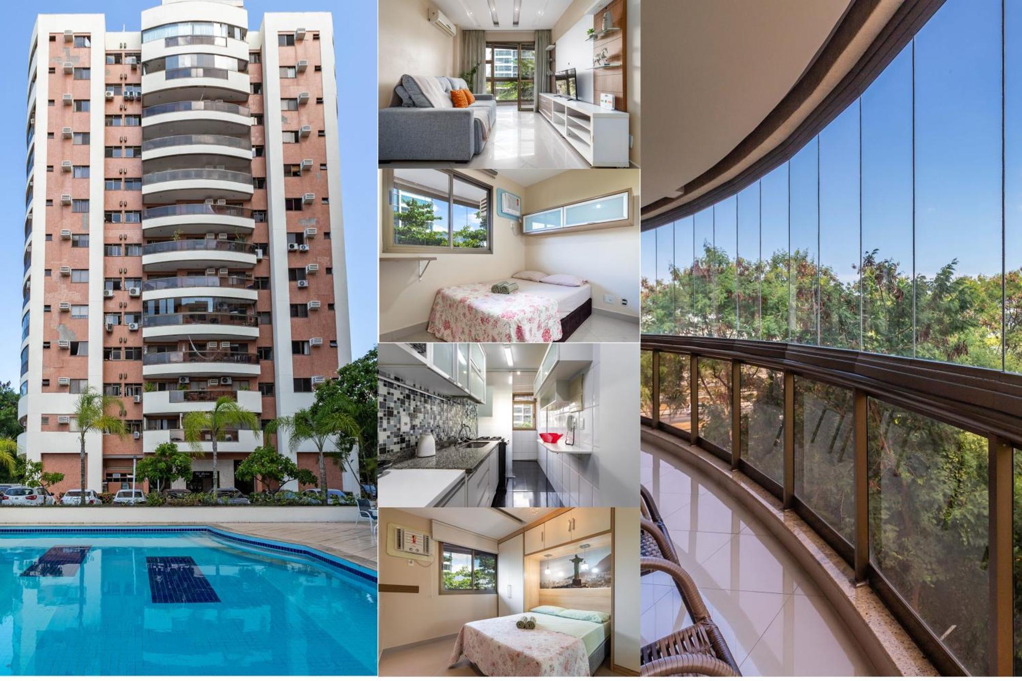Apartment Novidade 2 Quartos Frente Ao Parque Olimpico, Varanda, Piscina, Estacionamento, Sauna, Wi-fi, 6 Pessoas Rio de Janeiro